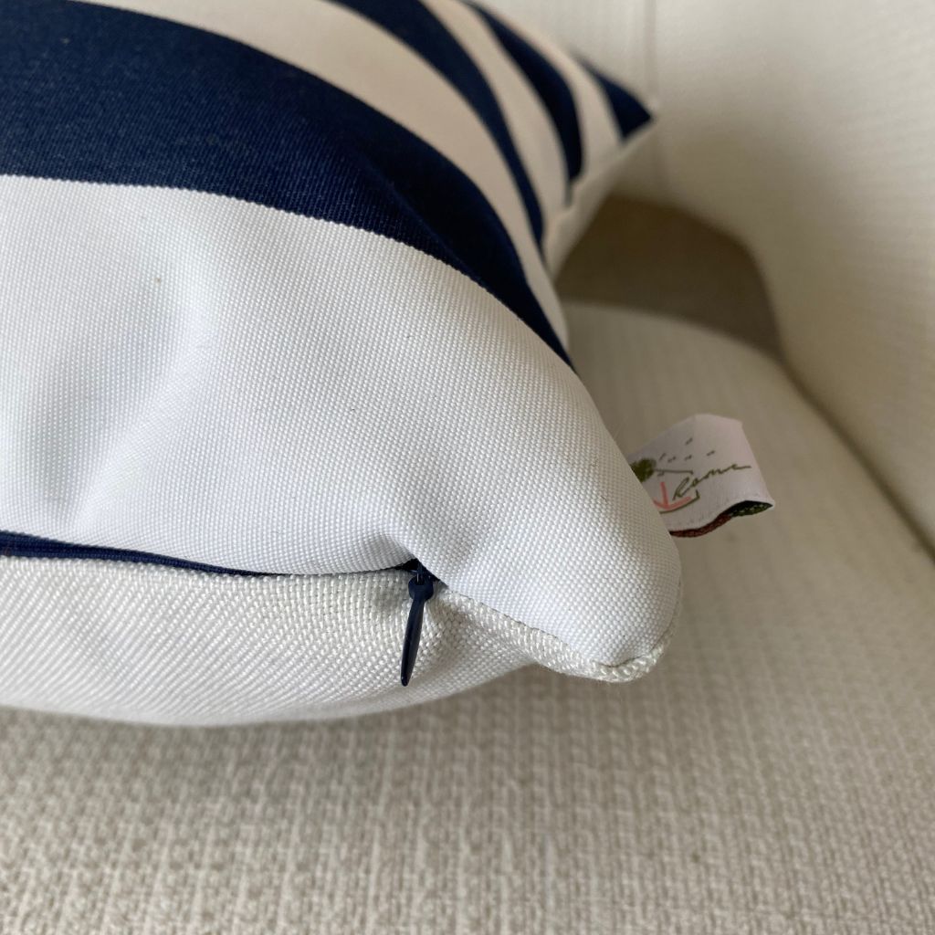 kit 02 CAPAS DE ALMOFADAS IMPERMEABILIZADAS SOFT LISTRAS AZUL