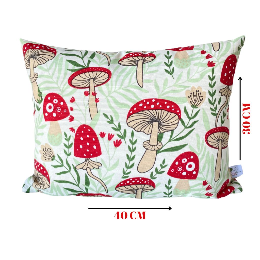 CAPA DE ALMOFADA COGUMELOS