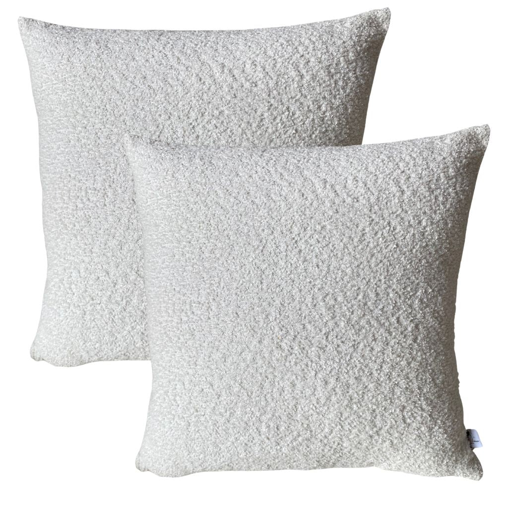 Capa de almofada em Bouclé Premium Off White