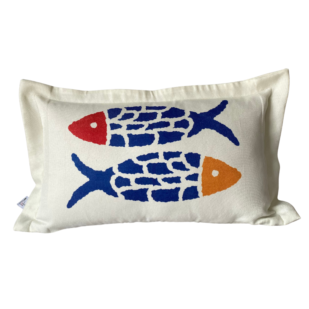 CAPA DE ALMOFADA 30X50 COLEÇÃO SOL, MAR E ÁGUA FRESCA
