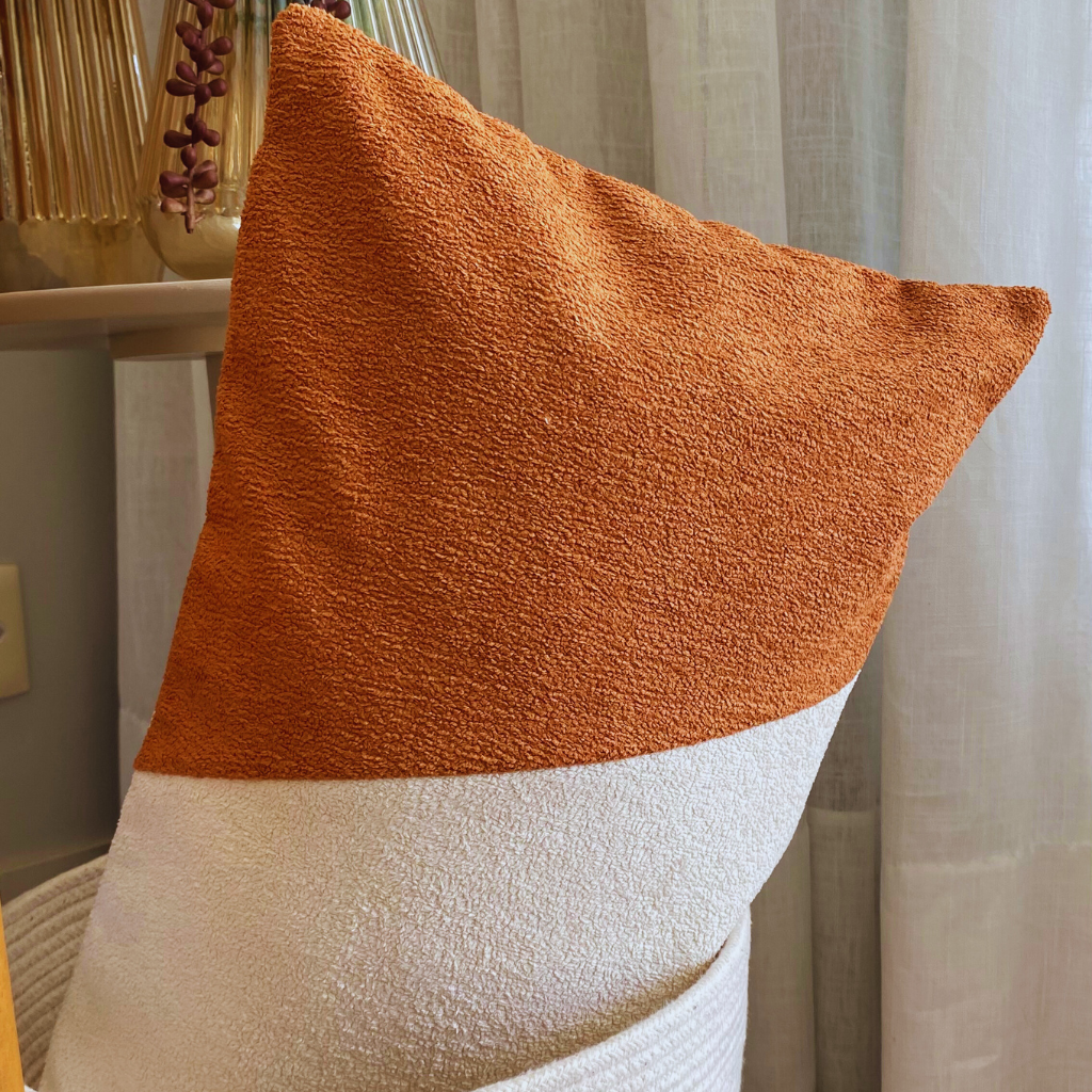 CAPA DE ALMOFADA BOUCLE DUO 30X50