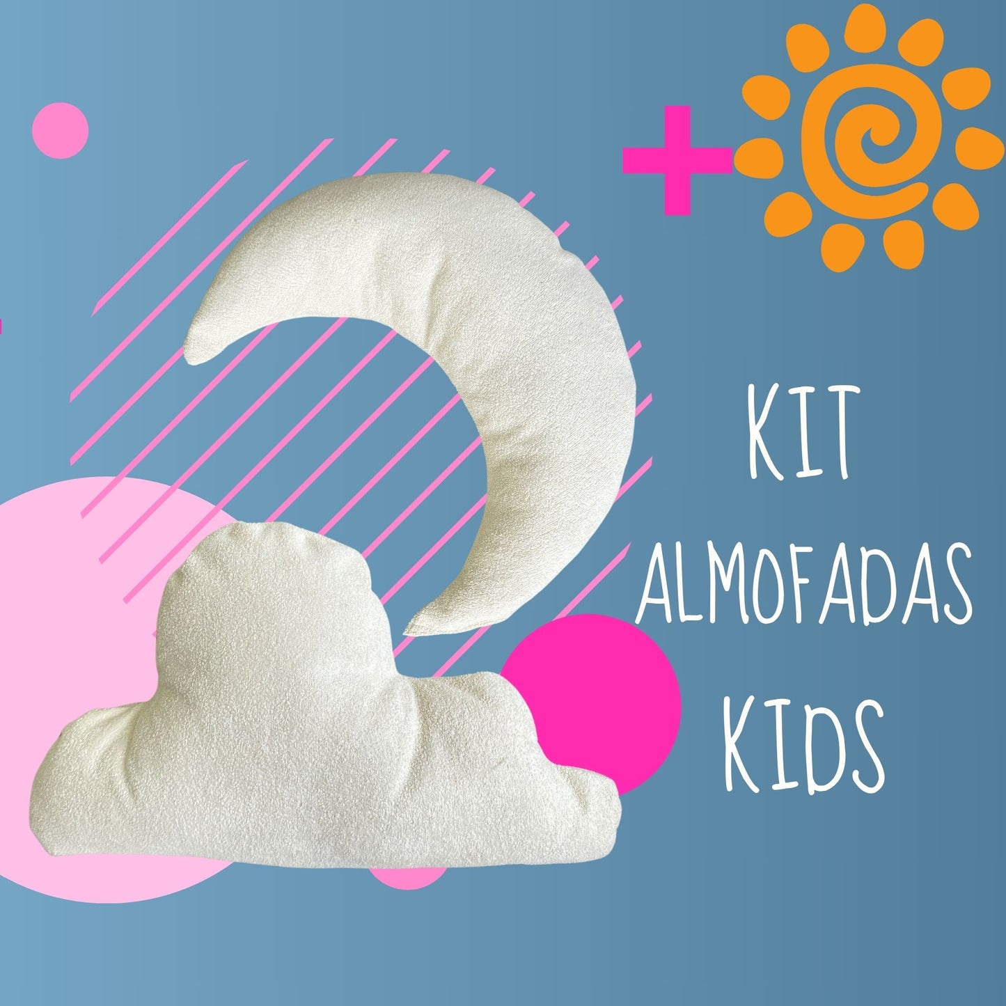 Kit de Almofadas Infantis em Bouclé