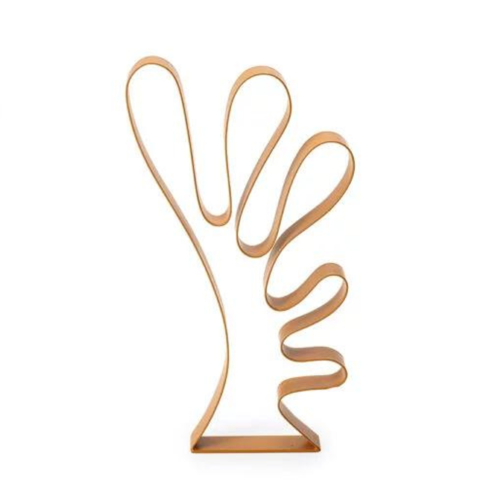 ESCULTURA EM METAL FOLHA