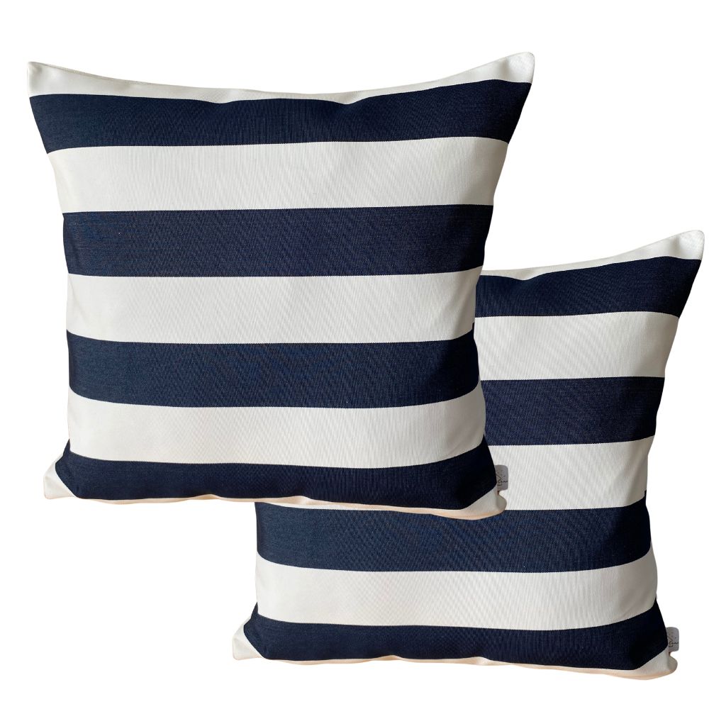 CAPA DE ALMOFADAS IMPERMEABILIZADAS SOFT LISTRAS AZUL