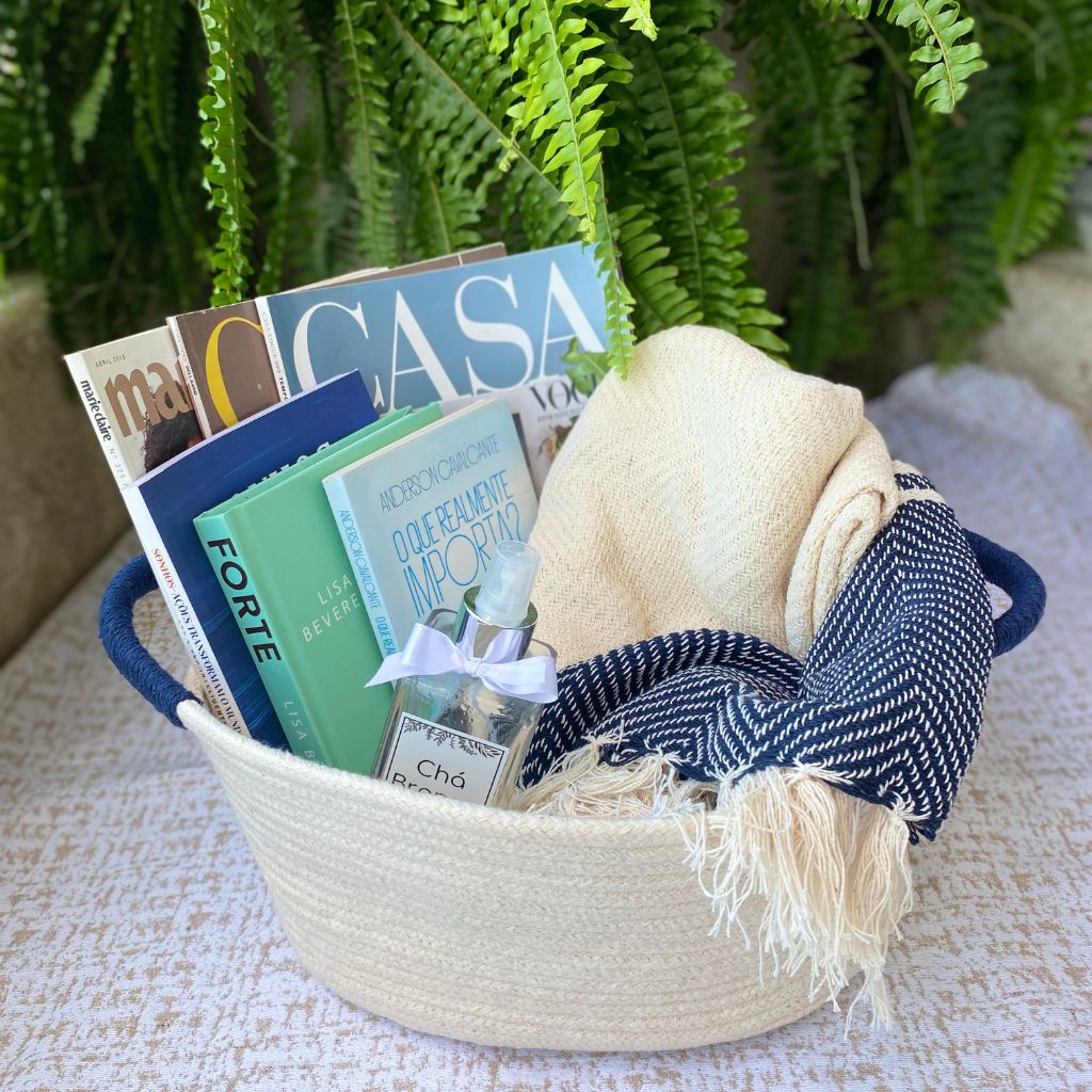 CONJUNTO DE CESTOS DUAS PEÇAS NLHOME