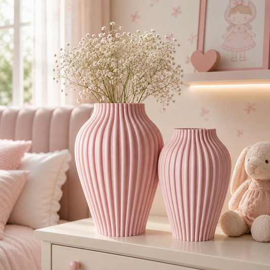 Kit Vasos Minimalistas para Decoração de Quarto Infantil