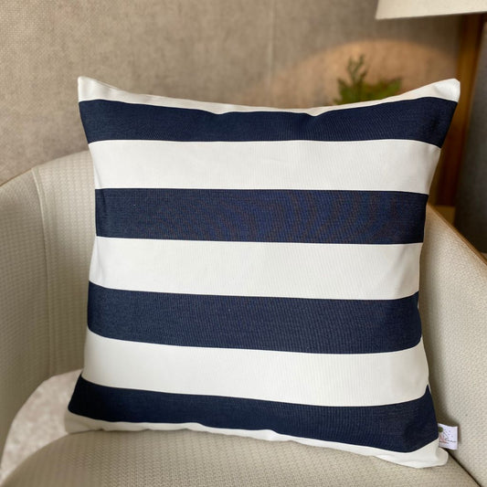 CAPA DE ALMOFADAS IMPERMEABILIZADAS SOFT LISTRAS AZUL