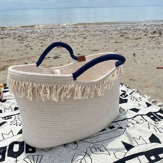 Bolsa de Praia em Algodão Natural
