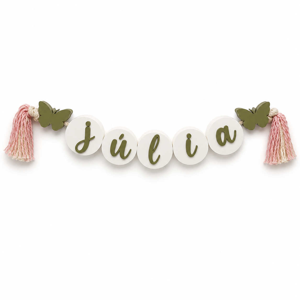 Flâmula Decorativa com Nome Personalizado | Decoração Infantil 3D