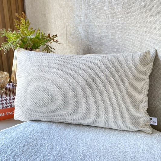 Capa de almofada tramada 30x50 off White