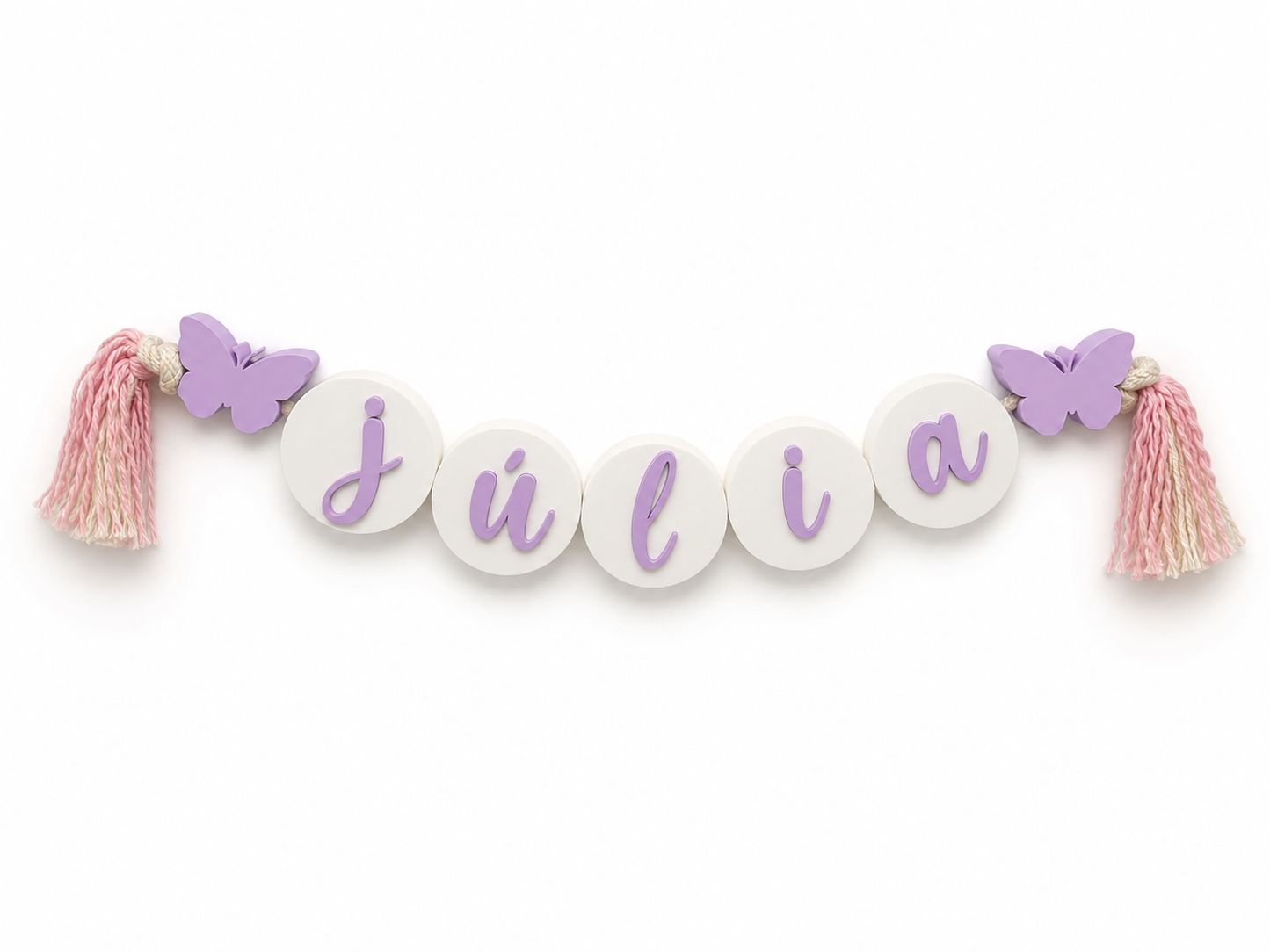Flâmula Decorativa com Nome Personalizado | Decoração Infantil 3D